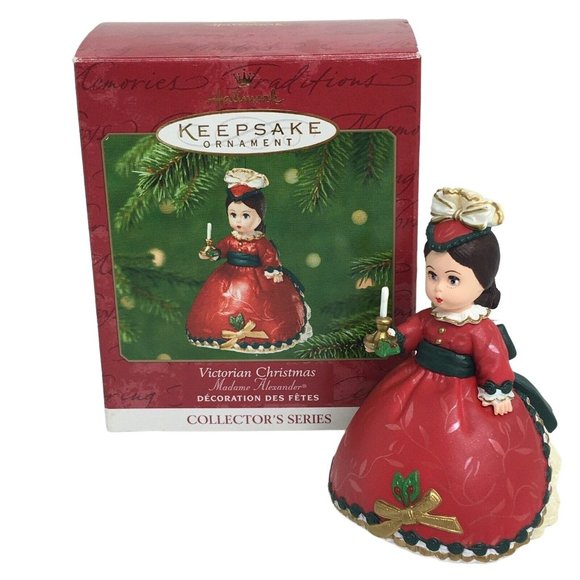 Hallmark Keepsake Ornament Victorian Christmas Madame Alexander Red 2001 Vintage - Picture 1 of 12